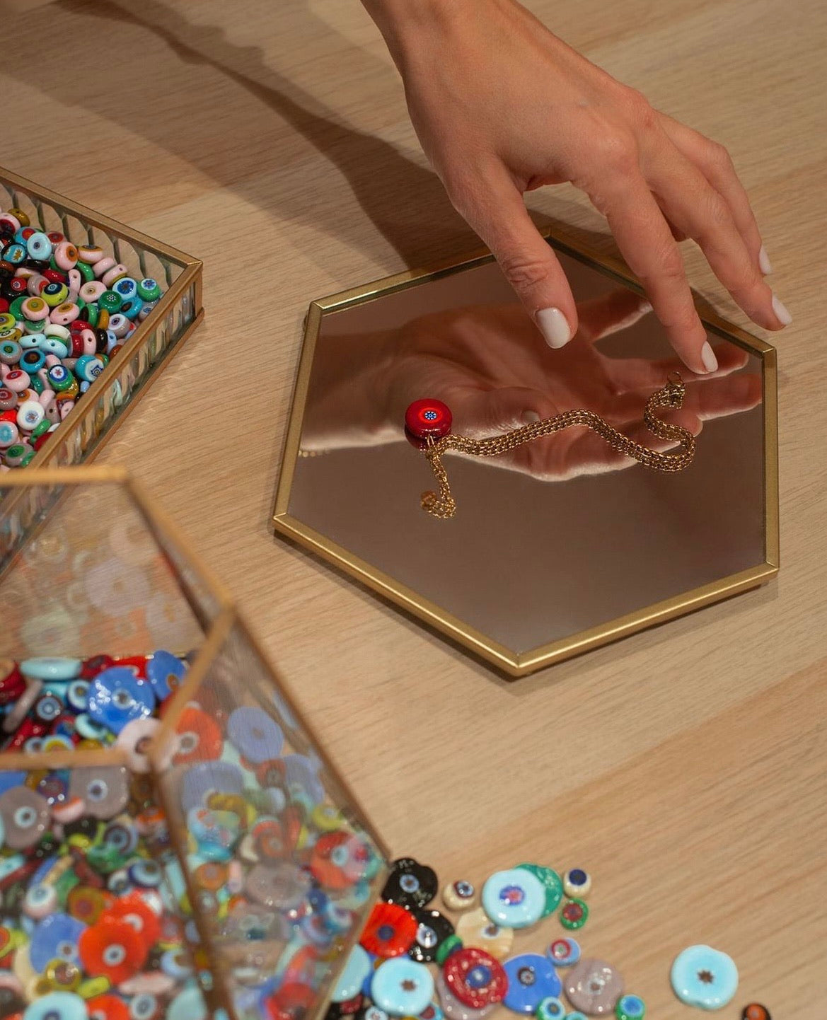 Bracciali con personalizzazione con vetro di Murano