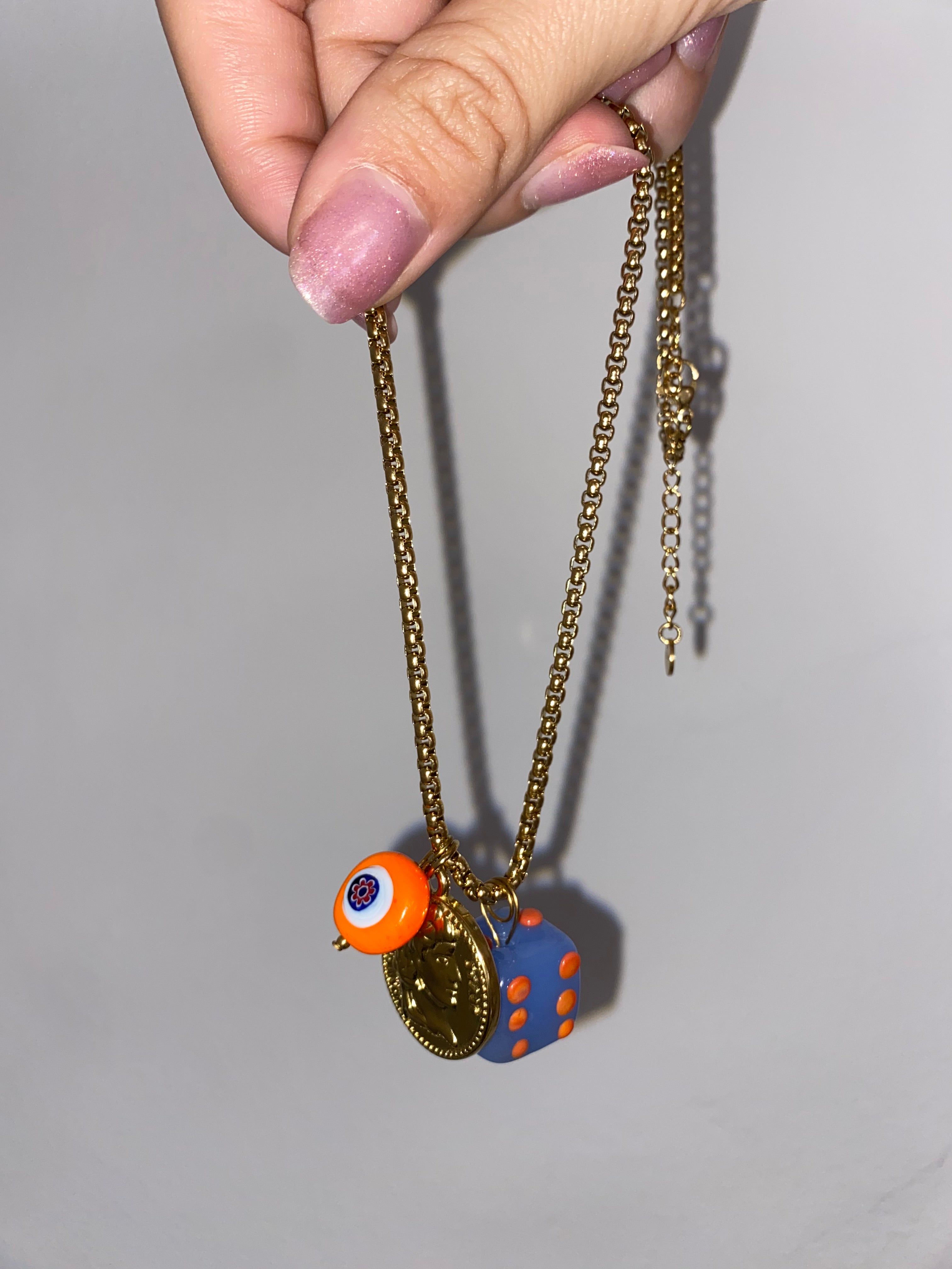 WOW DADO charm in vetro di Murano