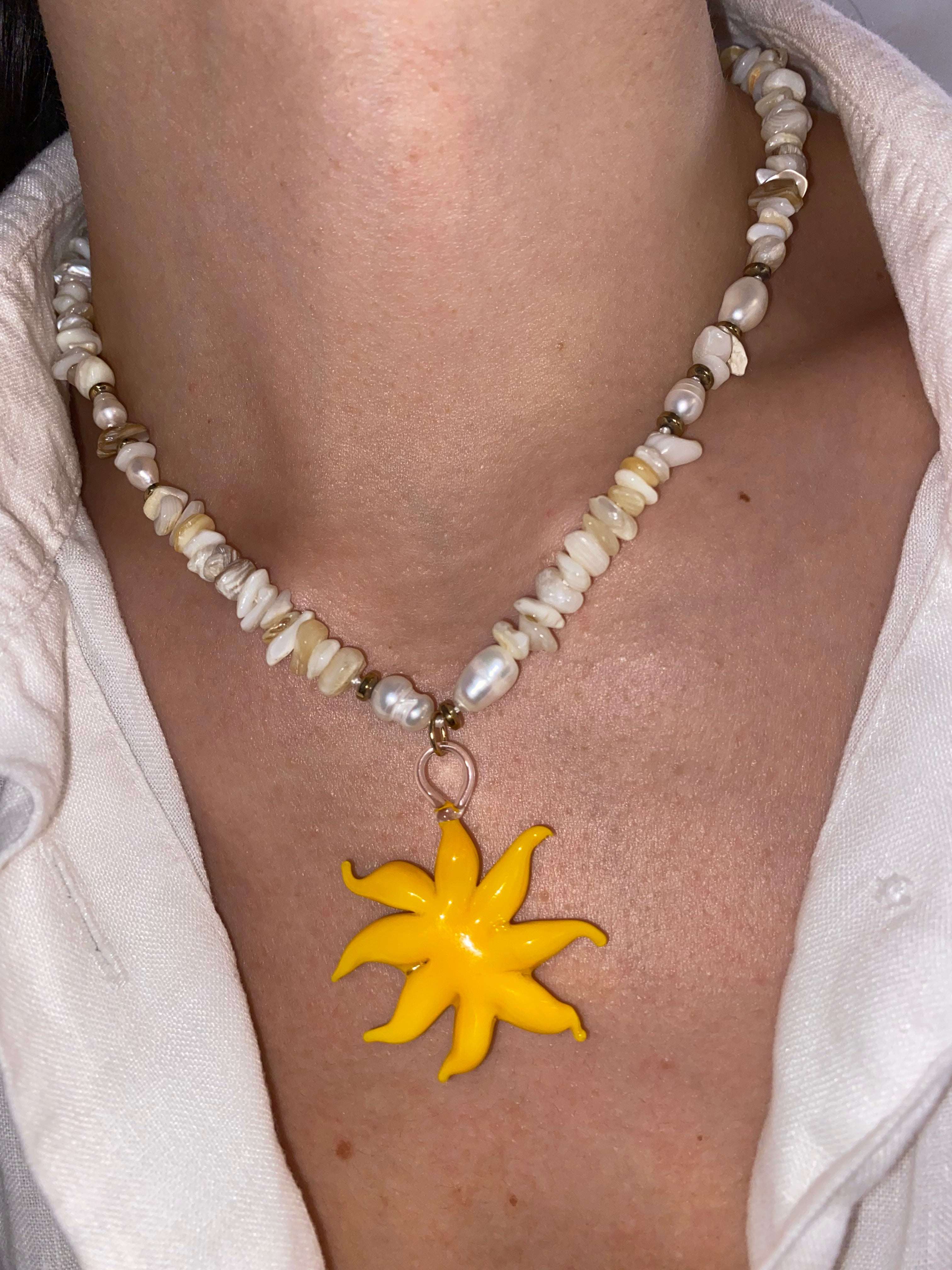WOW SOLE charm in vetro di Murano
