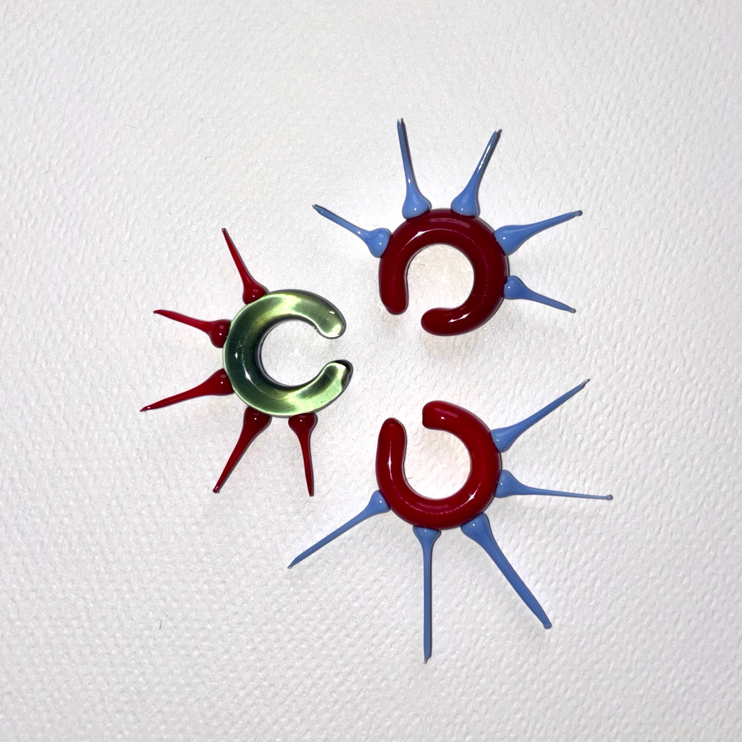 Earcuff Spike in vetro di Murano