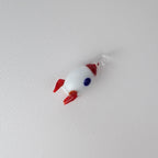 WOW Razzo charm in vetro di Murano