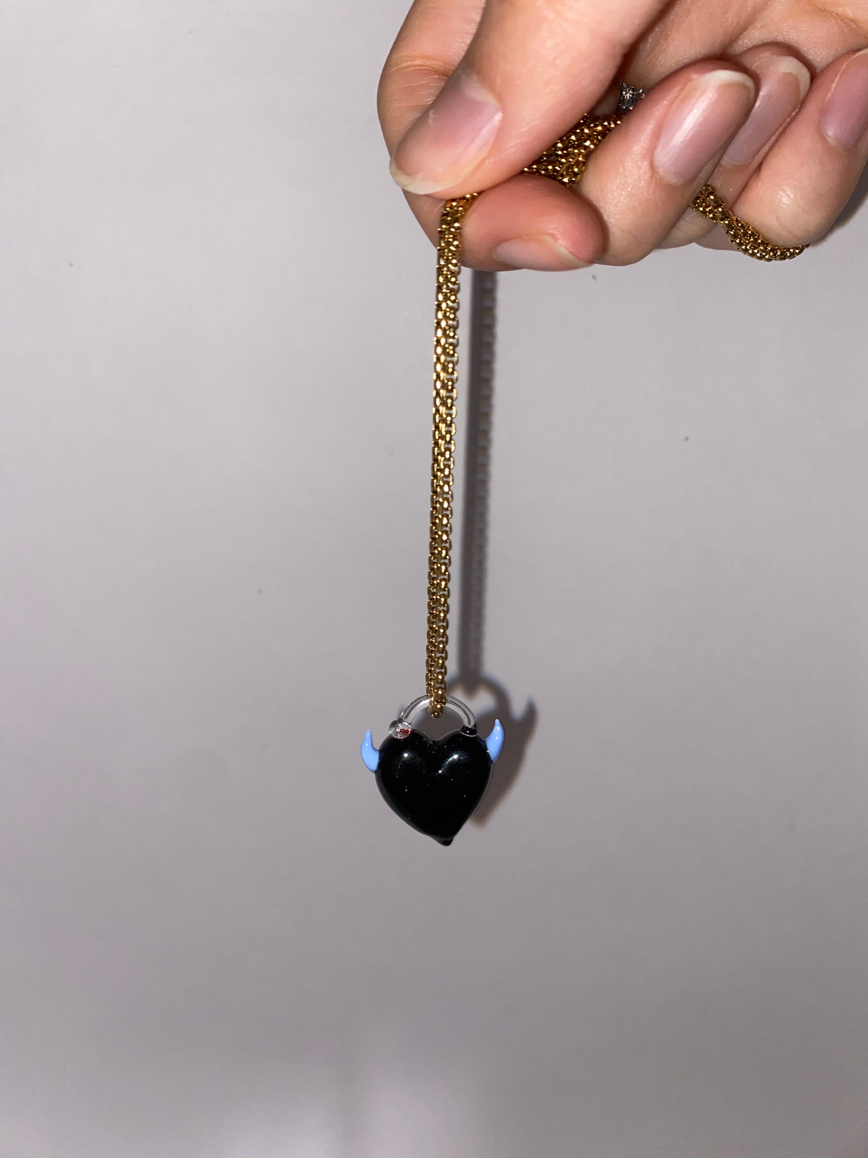 WOW Cuore charm in vetro di Murano