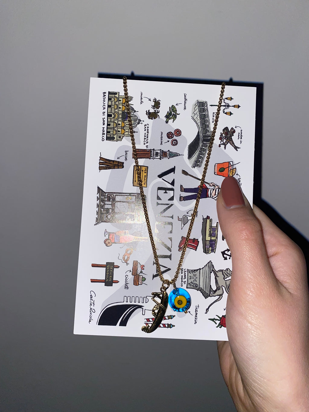 Collana Gondola + card Venezia