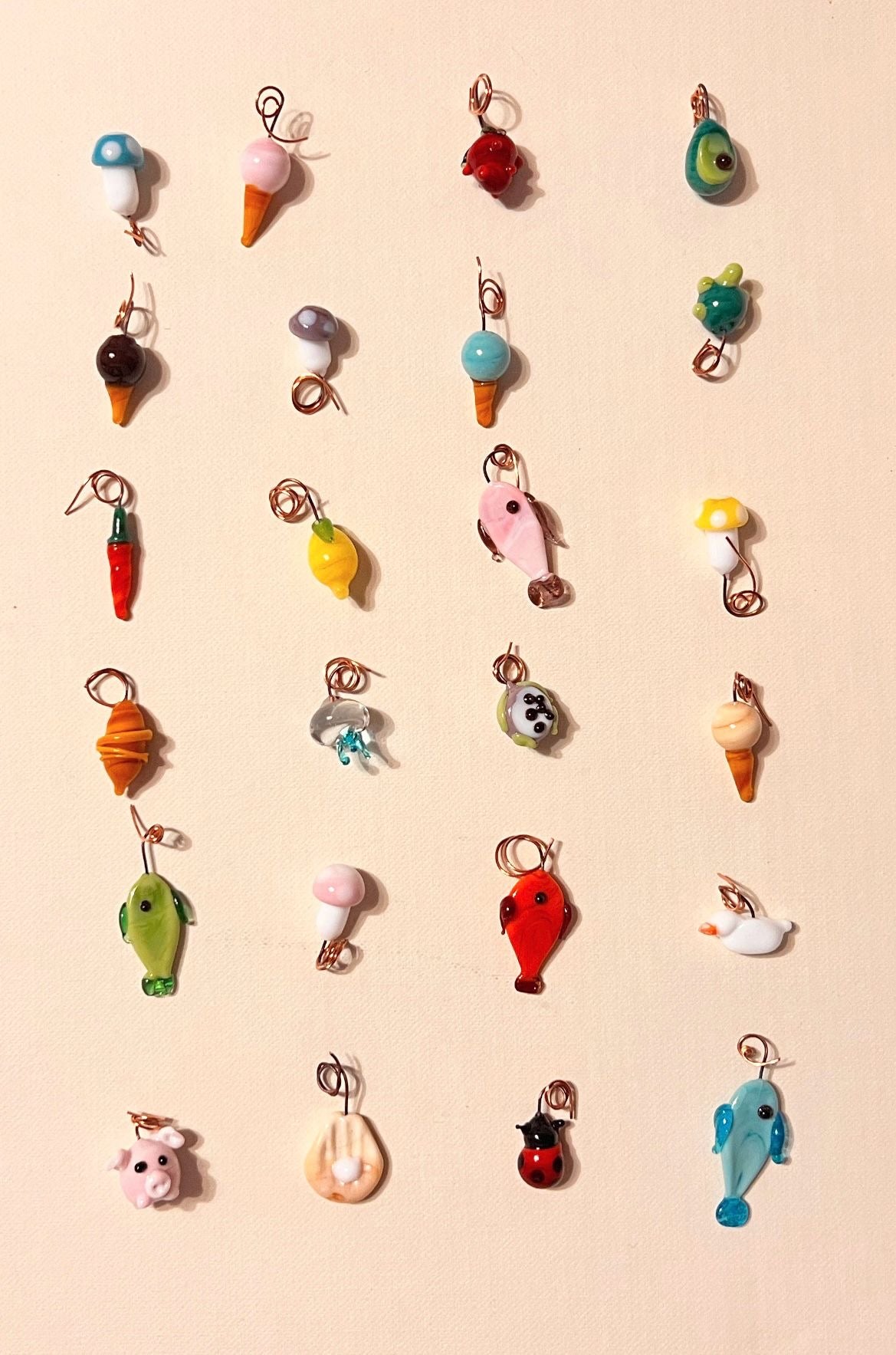 Fruttini Charms in Vetro di Murano
