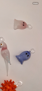 WOW Fantasmino charm in vetro di Murano