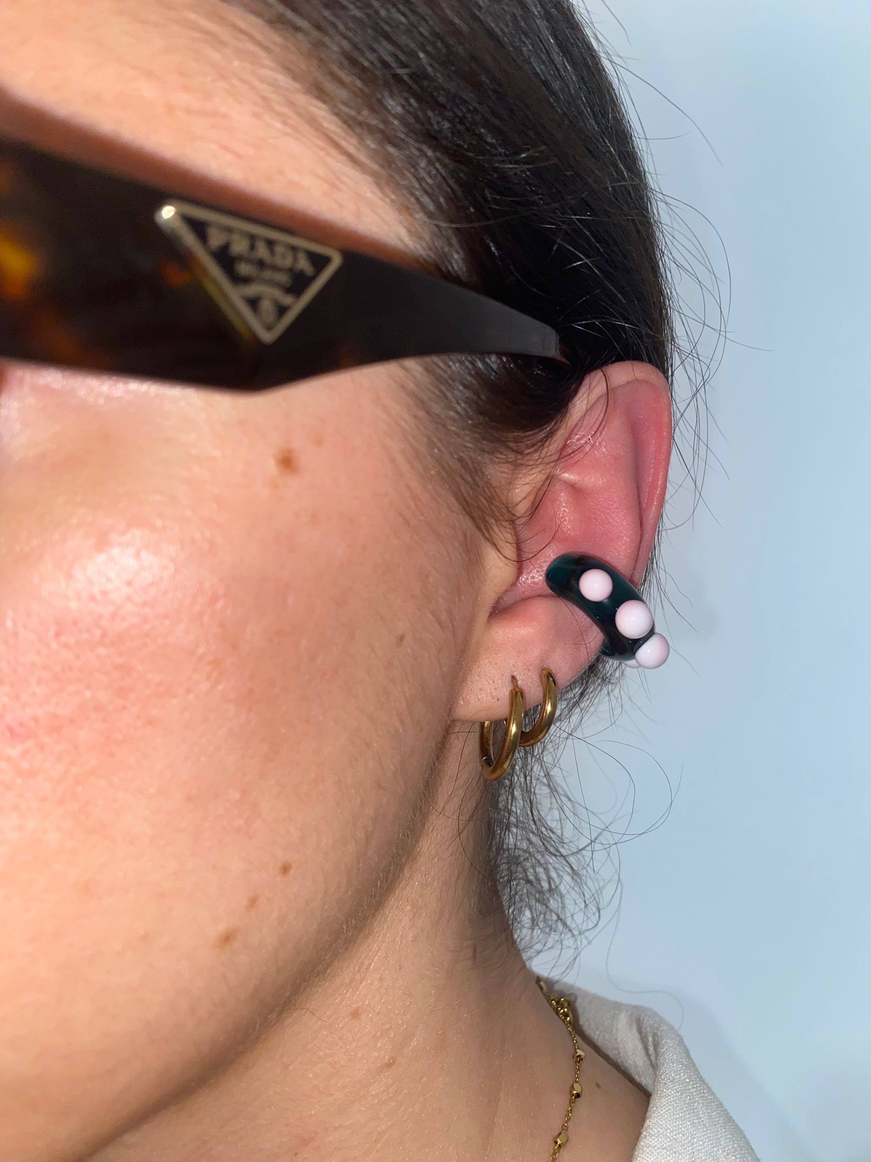 MAXI Earcuffs Babol vetro di Murano