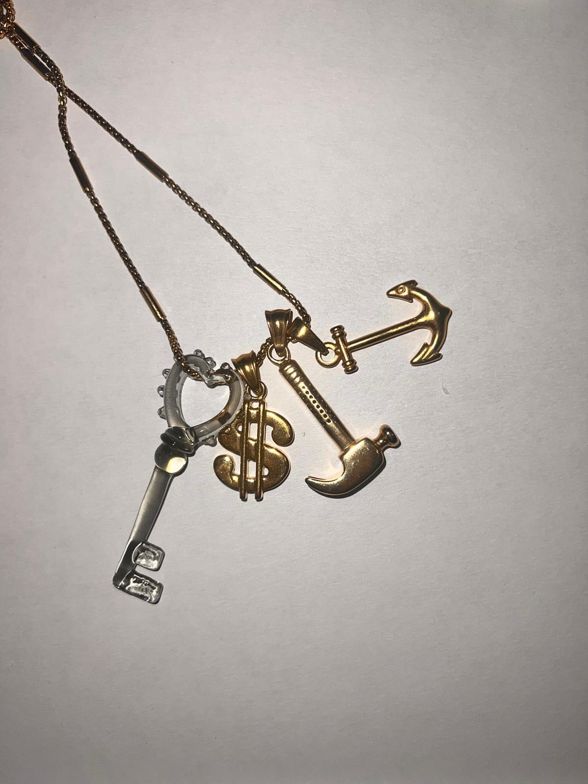 WOW Chiave charm in vetro di Murano