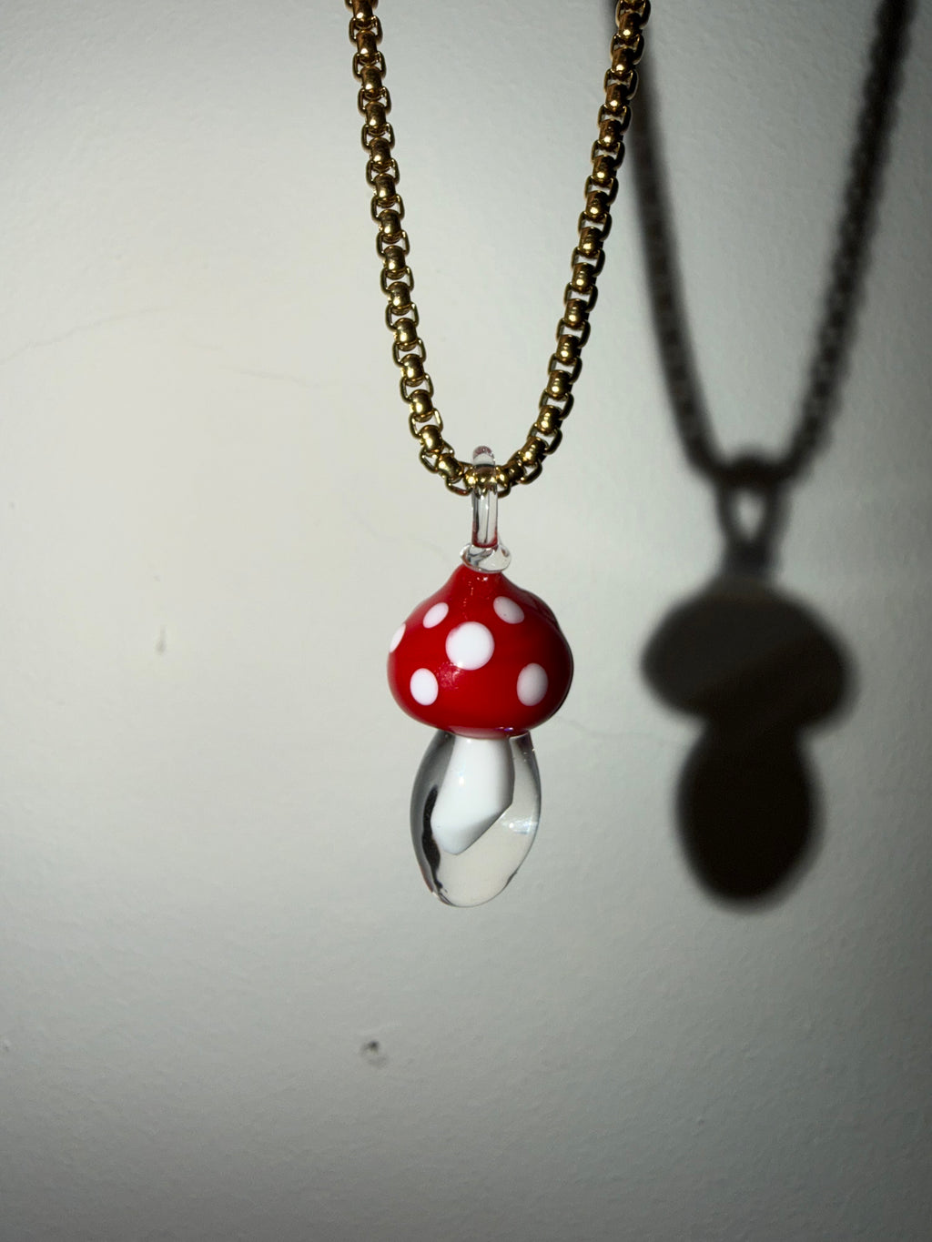 WOW Fungo charm in vetro di Murano
