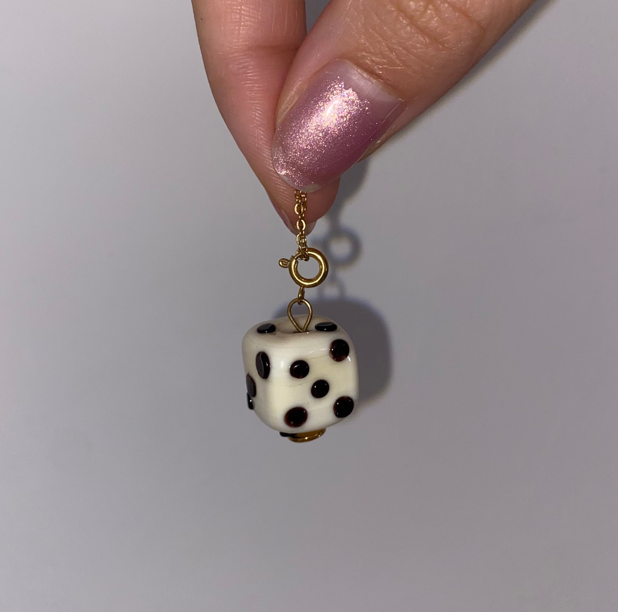 WOW DADO charm in vetro di Murano