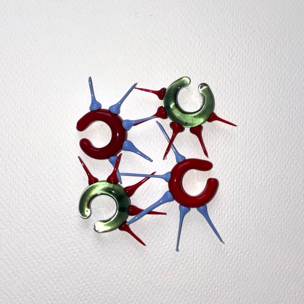 Earcuff Spike in vetro di Murano