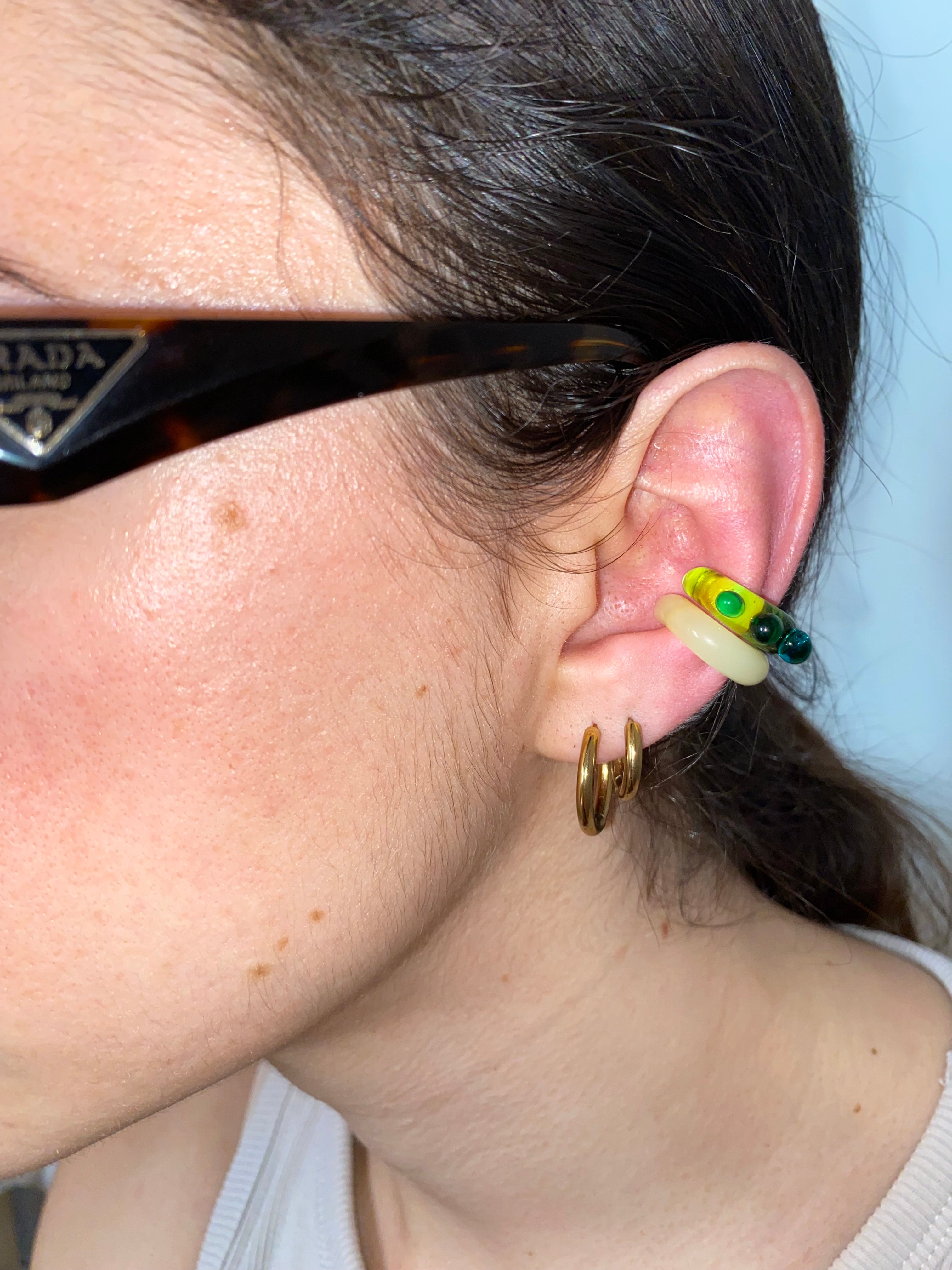 SMALL Earcuffs Babol vetro di Murano