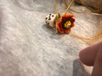 Collana Papavero charm in vetro di Murano