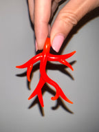 WOW Corallo charm in vetro di Murano