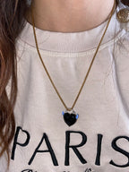 WOW Cuore charm in vetro di Murano