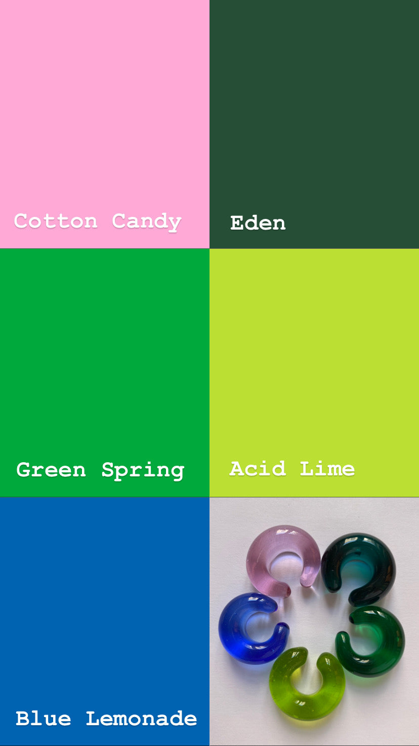 MAXI Earcuffs vetro di Murano