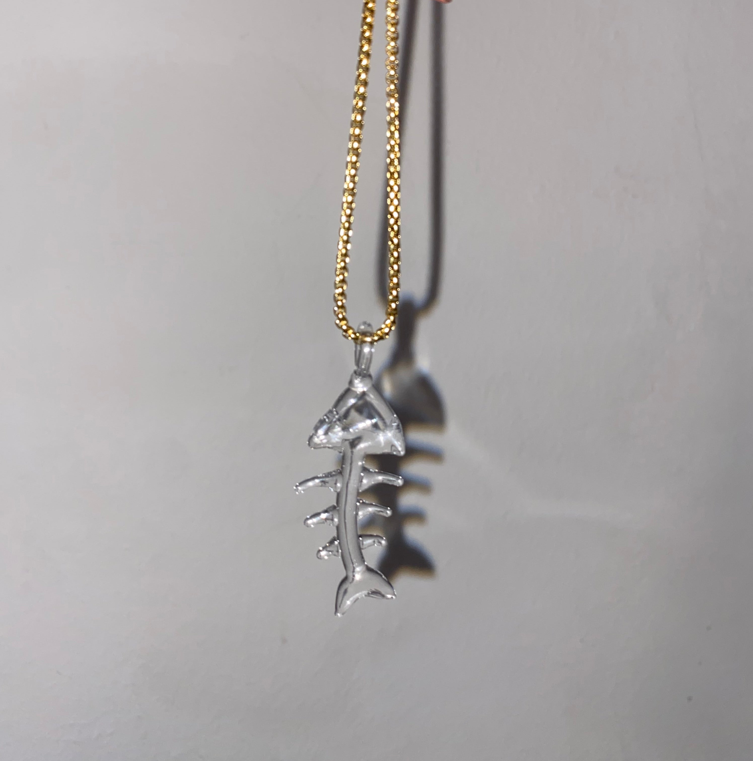 WOW Lisca di pesce charm in vetro di Murano