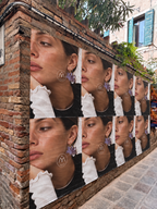 Orecchini Buonanotte Fiorellino in vetro di Murano