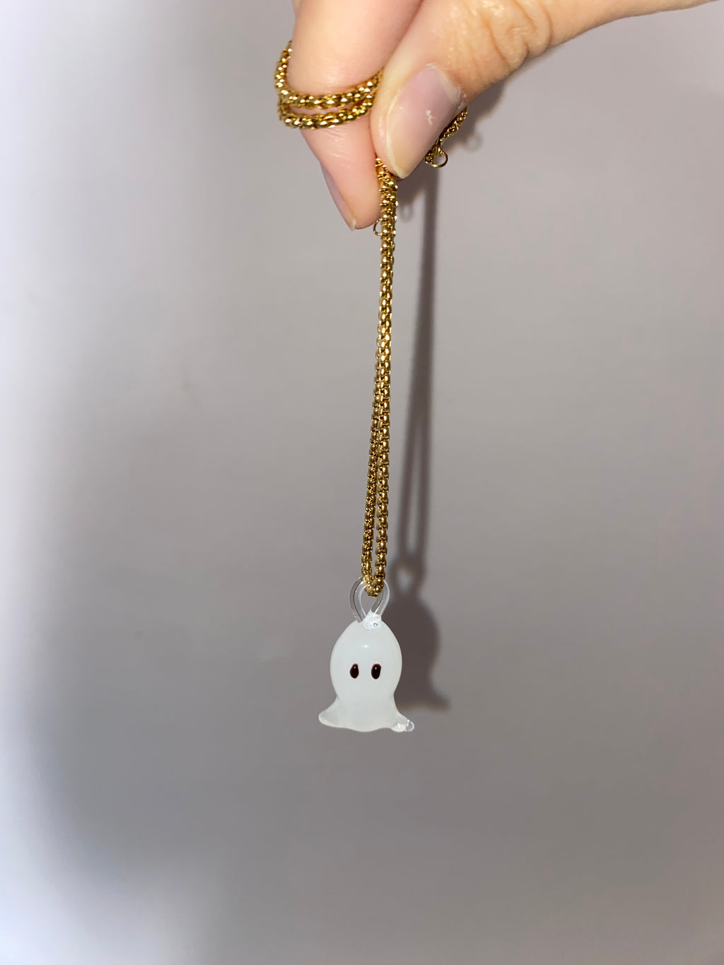 WOW Fantasmino charm in vetro di Murano