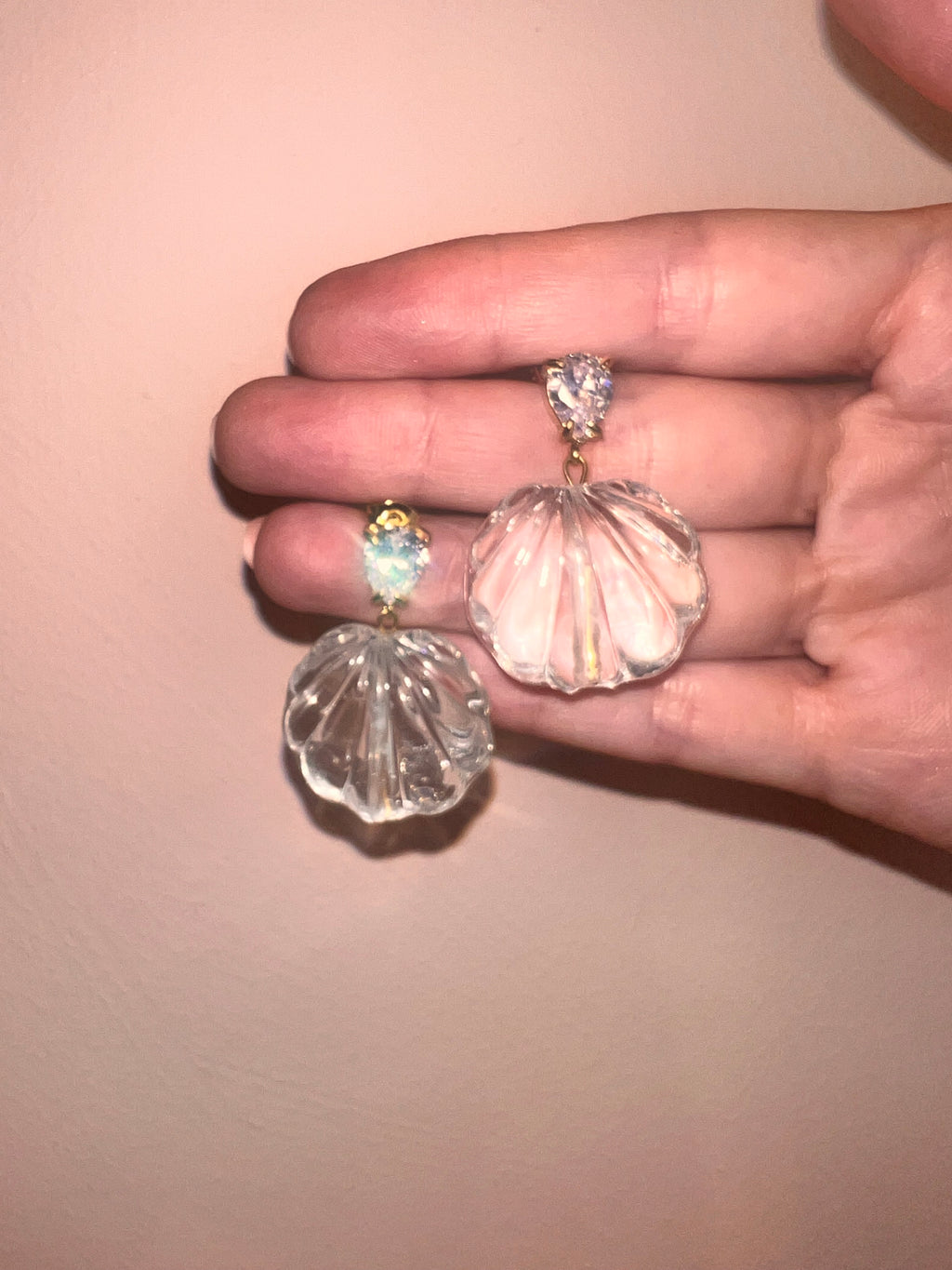 WOW ORECCHINI CONCHIGLIA charm in vetro di Murano