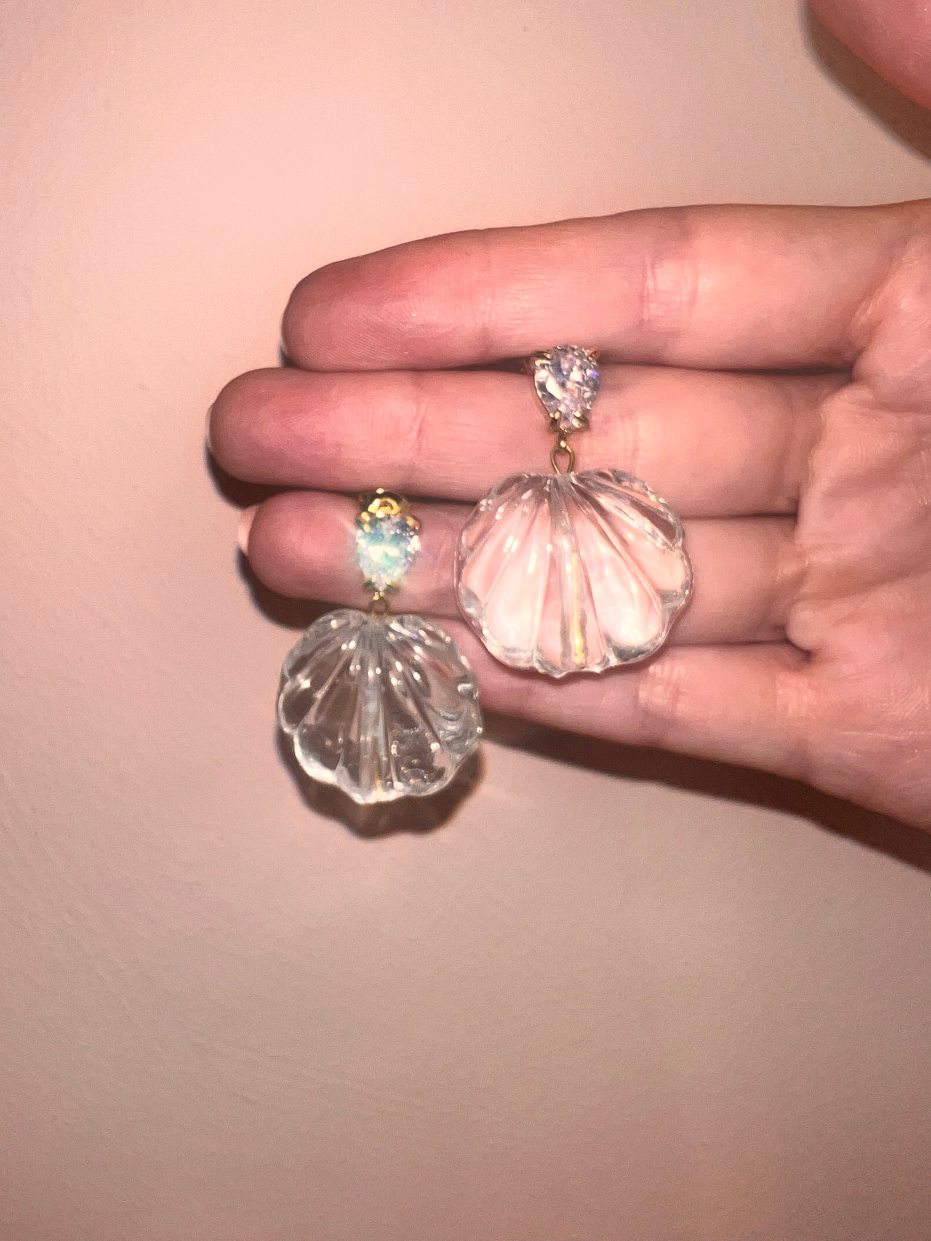 WOW ORECCHINI CONCHIGLIA charm in vetro di Murano
