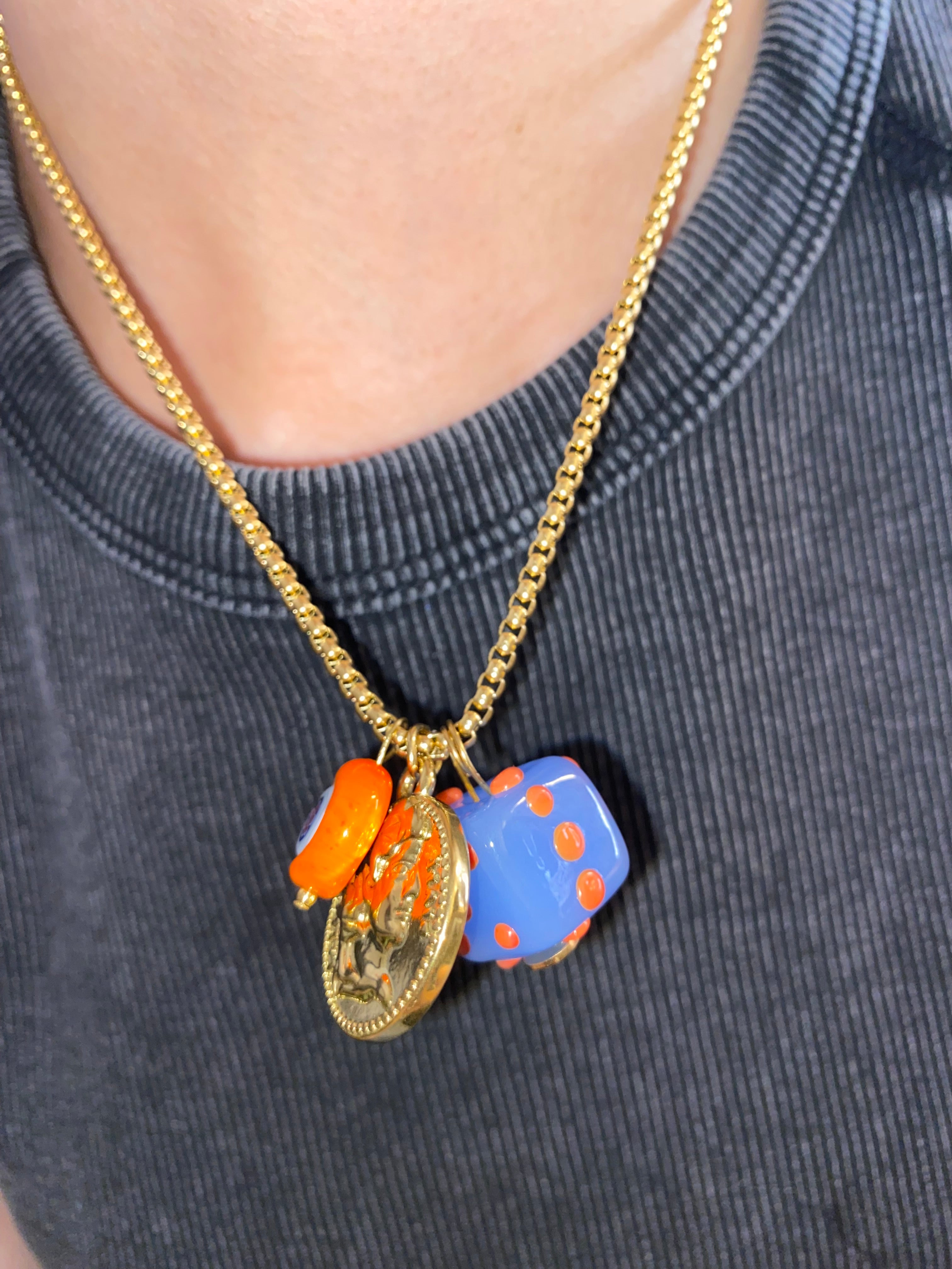 WOW DADO charm in vetro di Murano