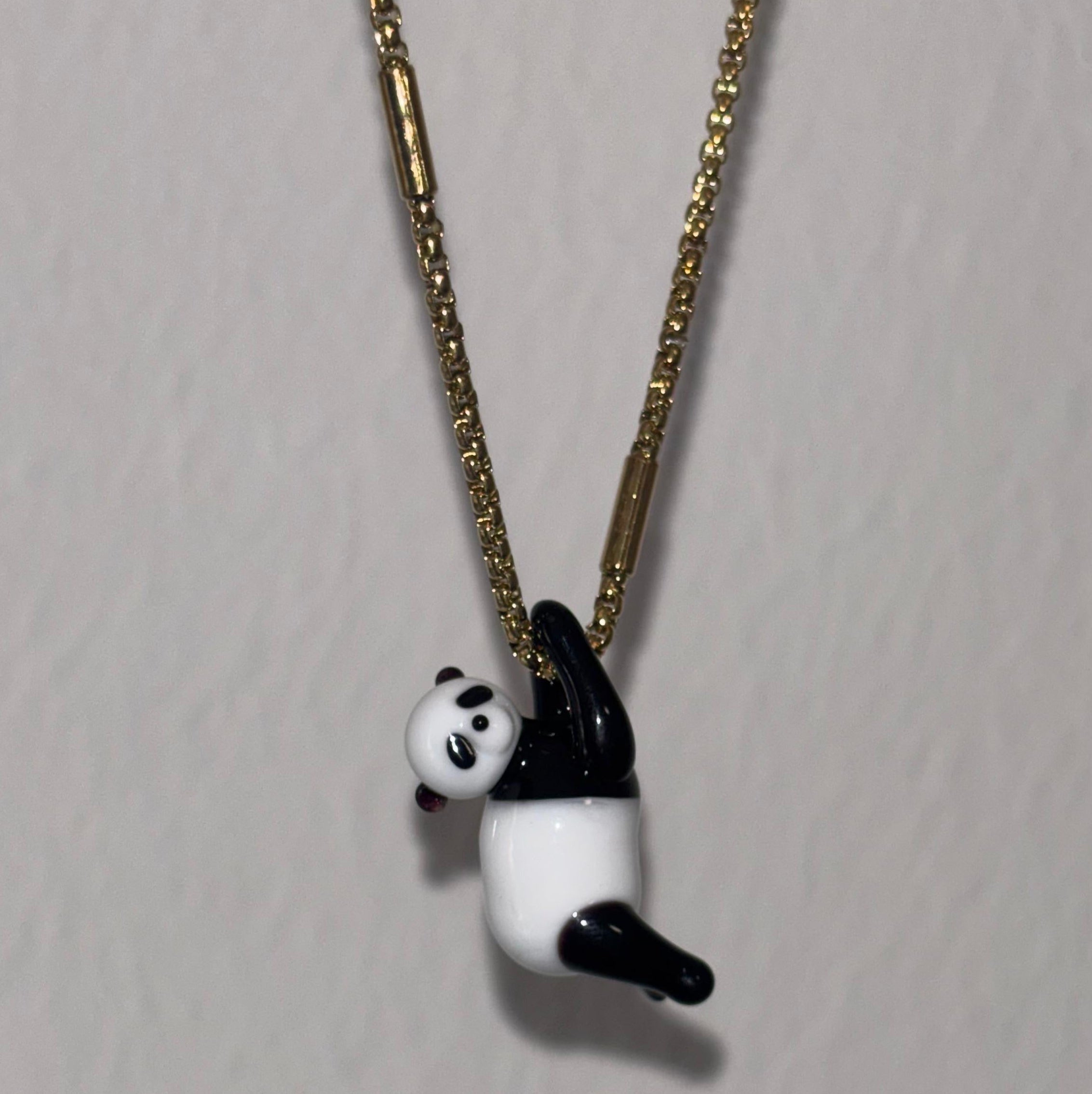 WOW Panda charm in vetro di Murano