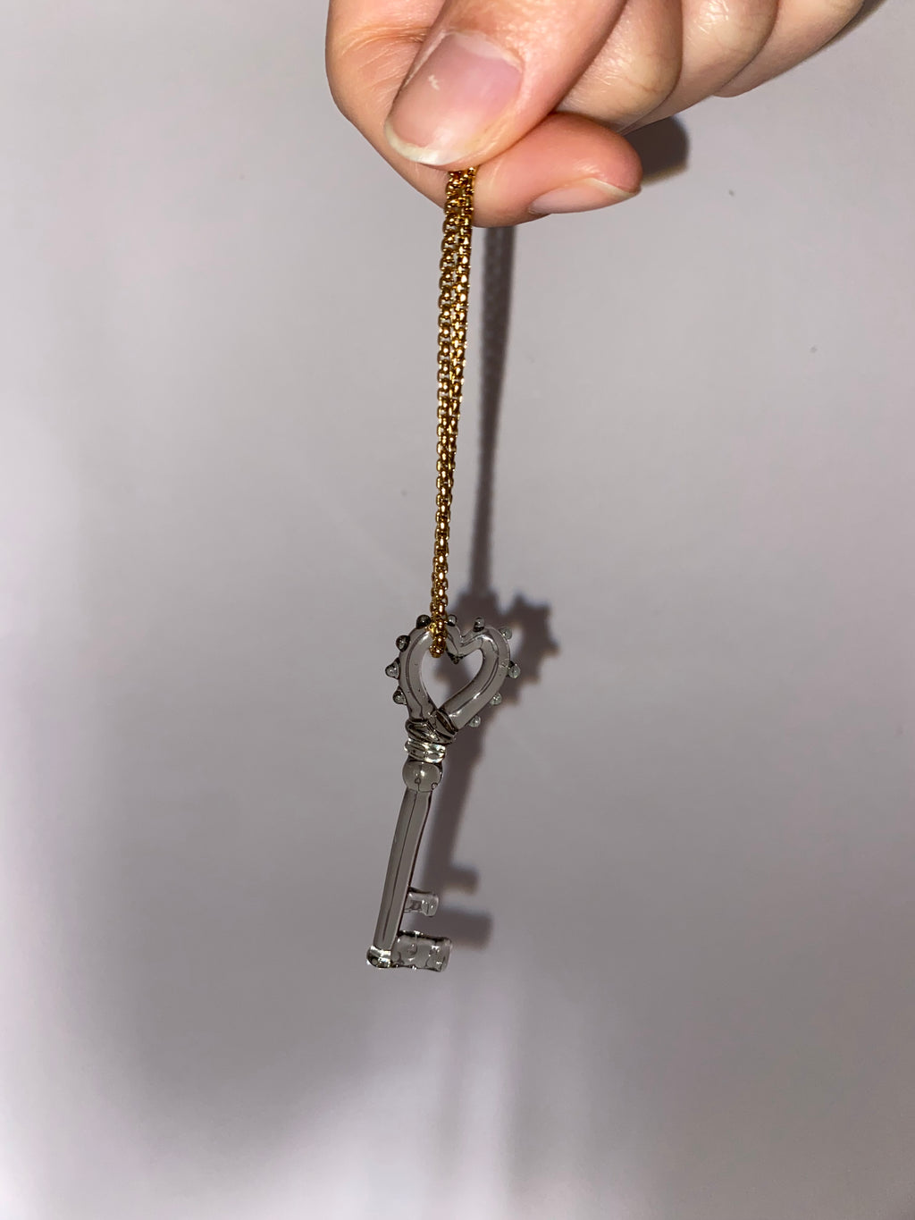 WOW Chiave charm in vetro di Murano