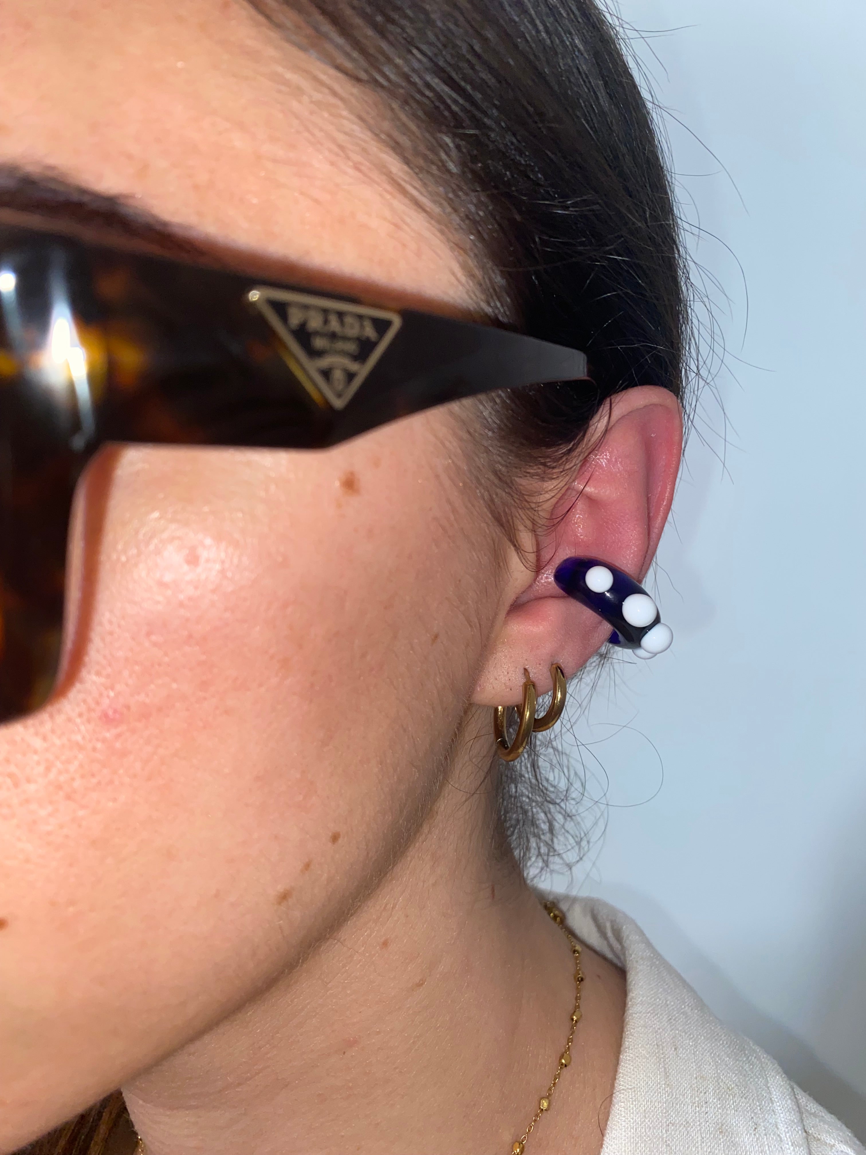 MAXI Earcuffs Babol vetro di Murano