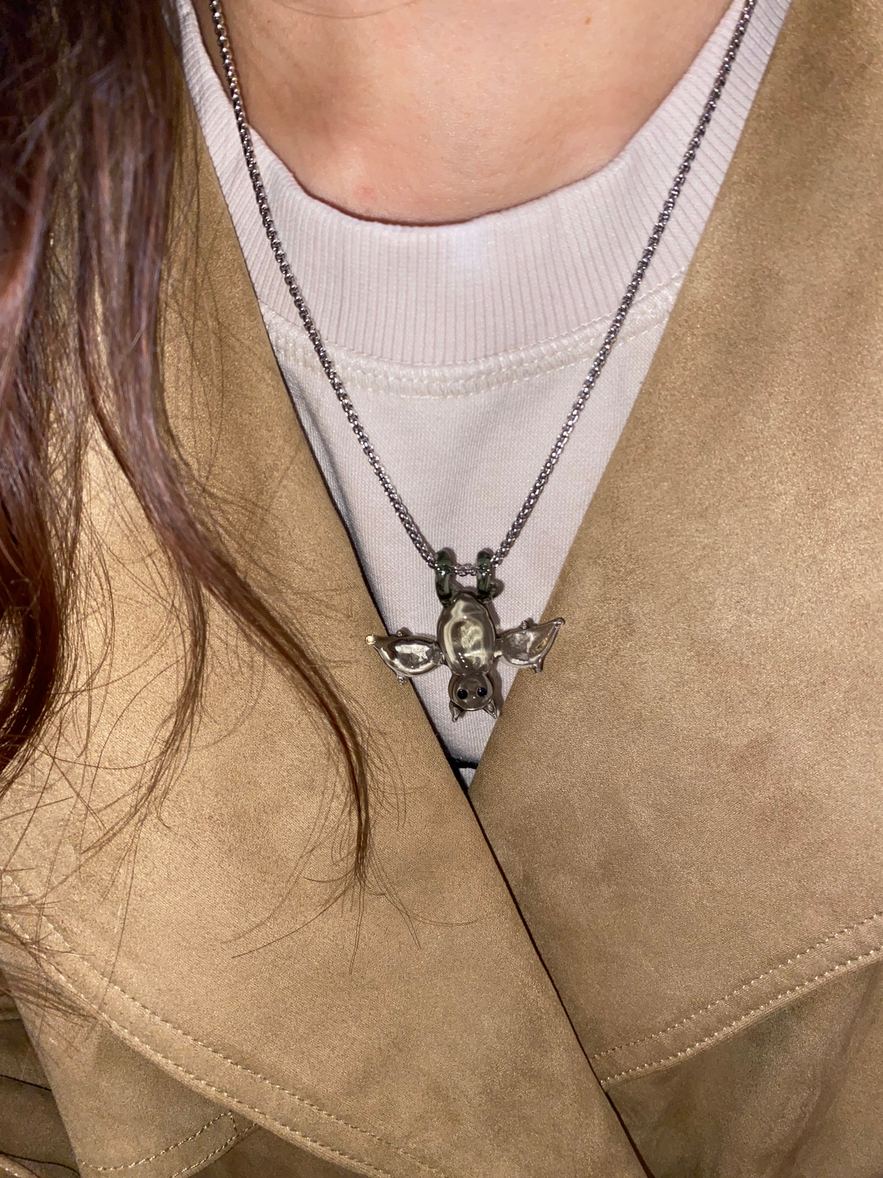 WOW Pipistrello charm in vetro di Murano