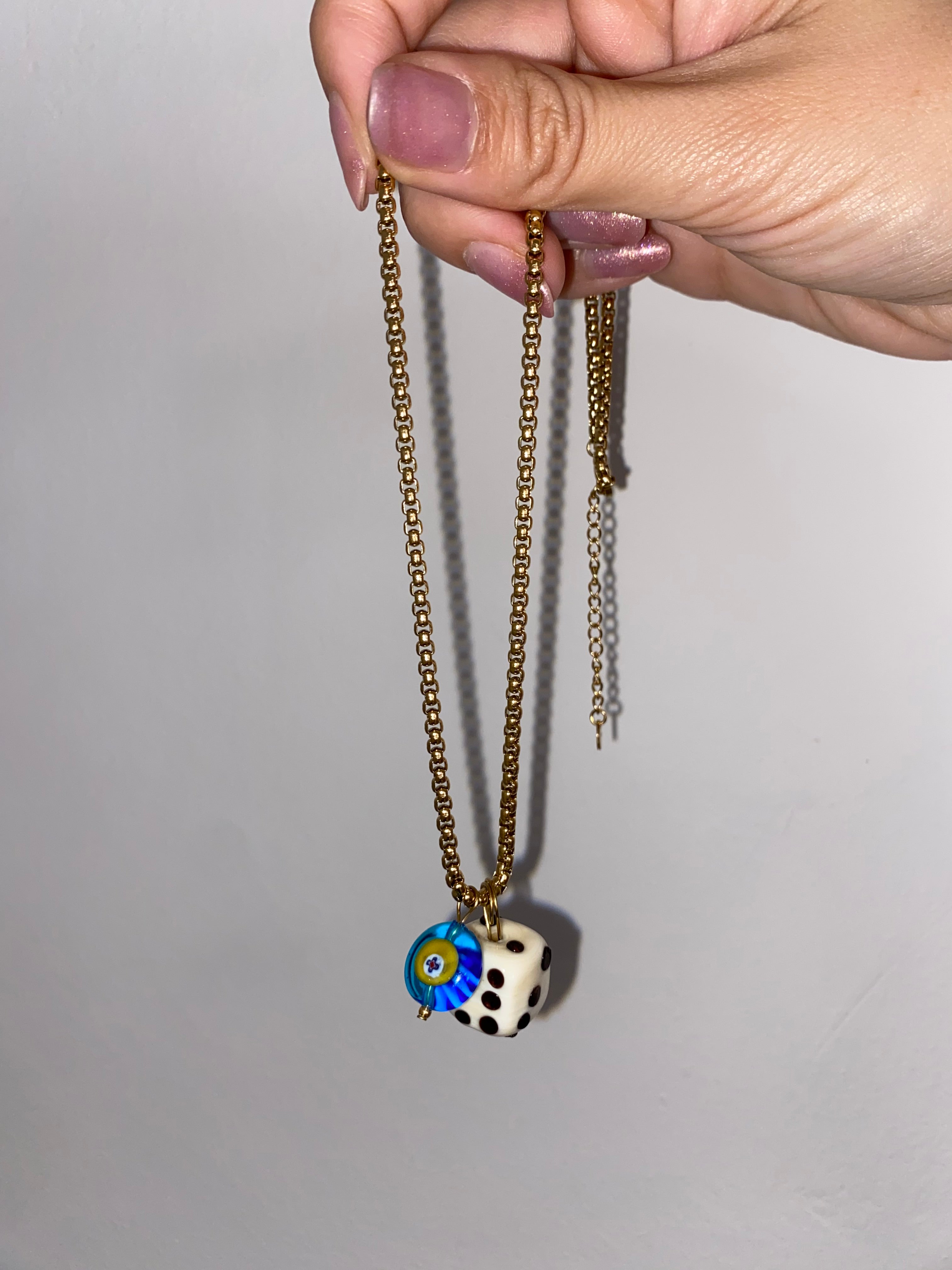 WOW DADO charm in vetro di Murano