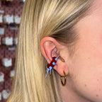 Earcuff Spike in vetro di Murano