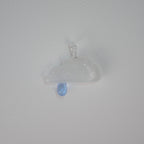 WOW Nuvola con Pioggia charm in vetro di Murano