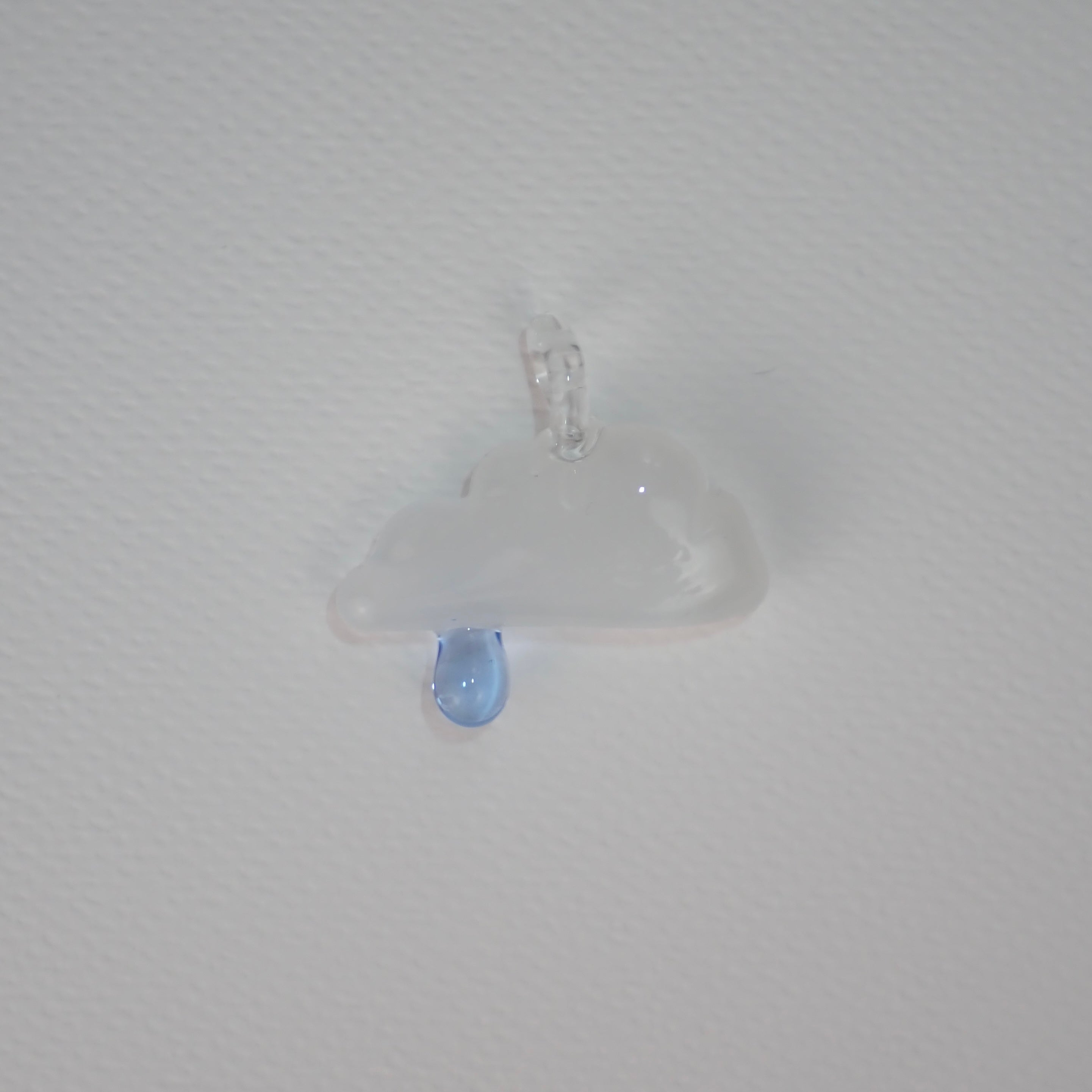 WOW Nuvola con Pioggia charm in vetro di Murano