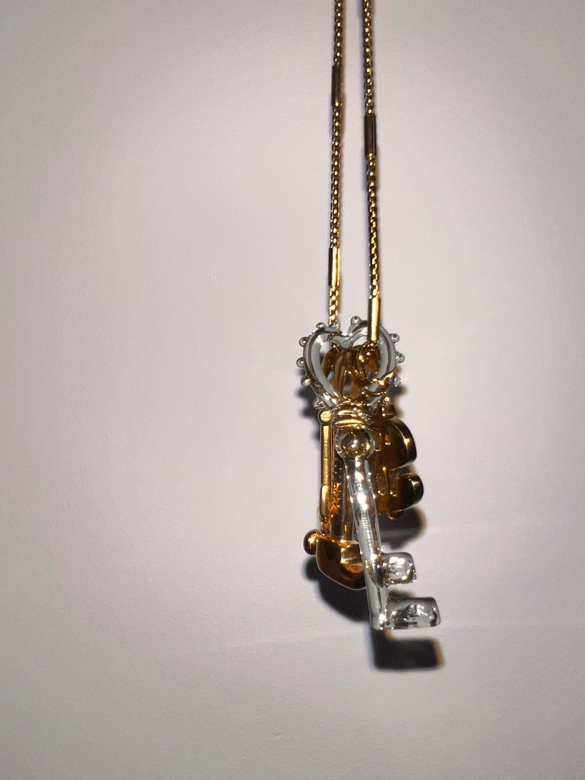 WOW Chiave charm in vetro di Murano