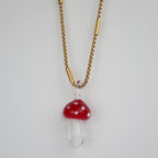 WOW Fungo charm in vetro di Murano