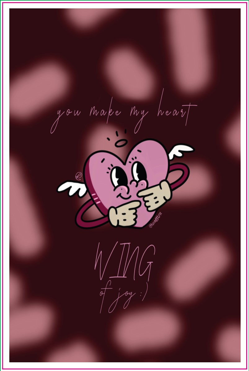 Card You make my heart wing of joy