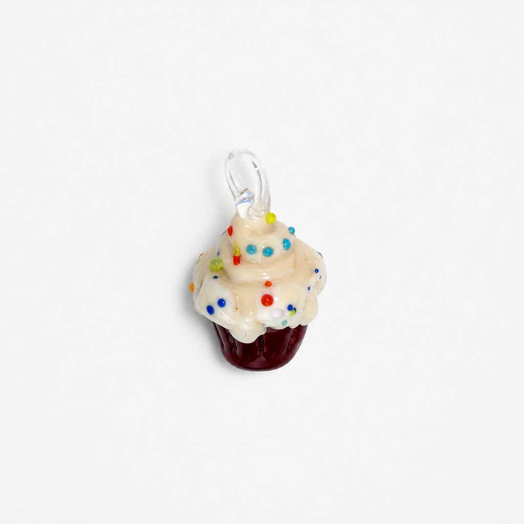 WOW CupCake charm in vetro di Murano
