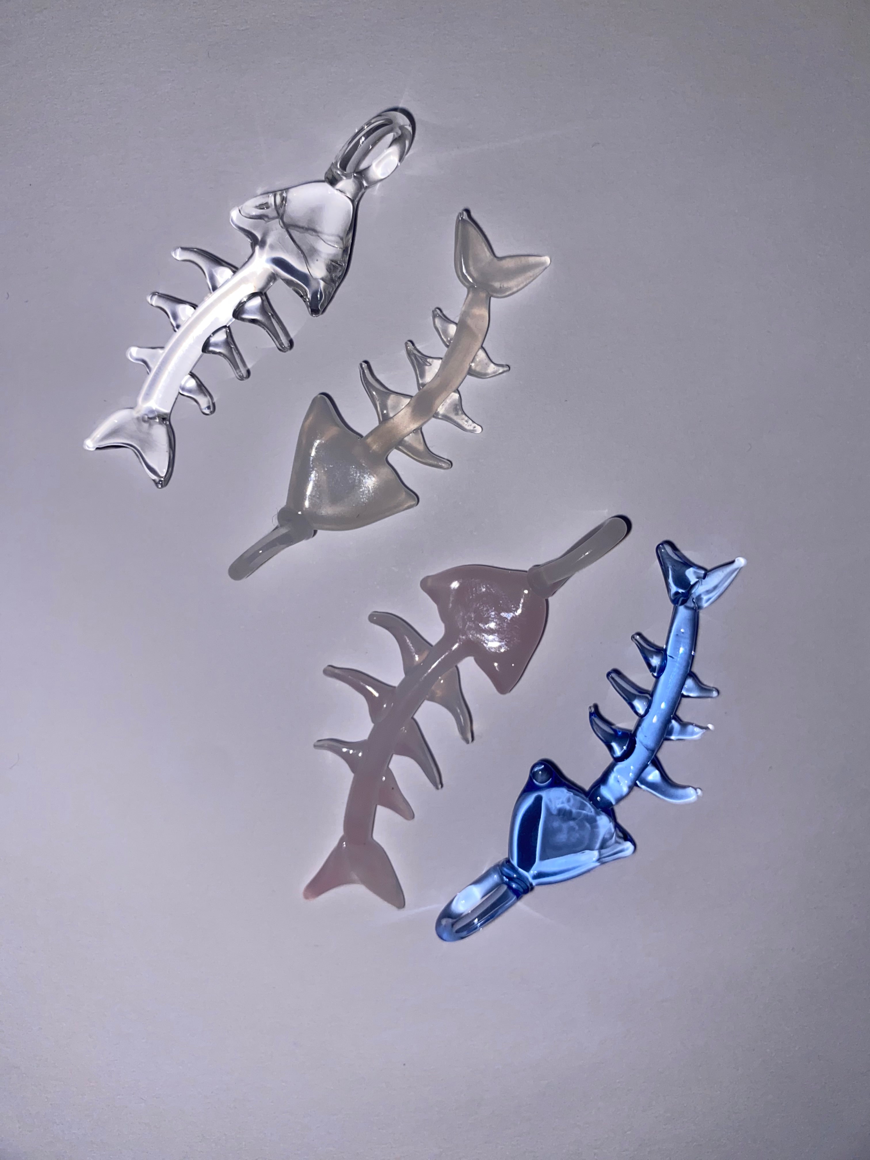 WOW Lisca di pesce charm in vetro di Murano