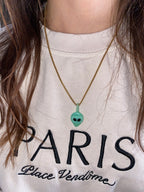 WOW Alieno charm in vetro di Murano