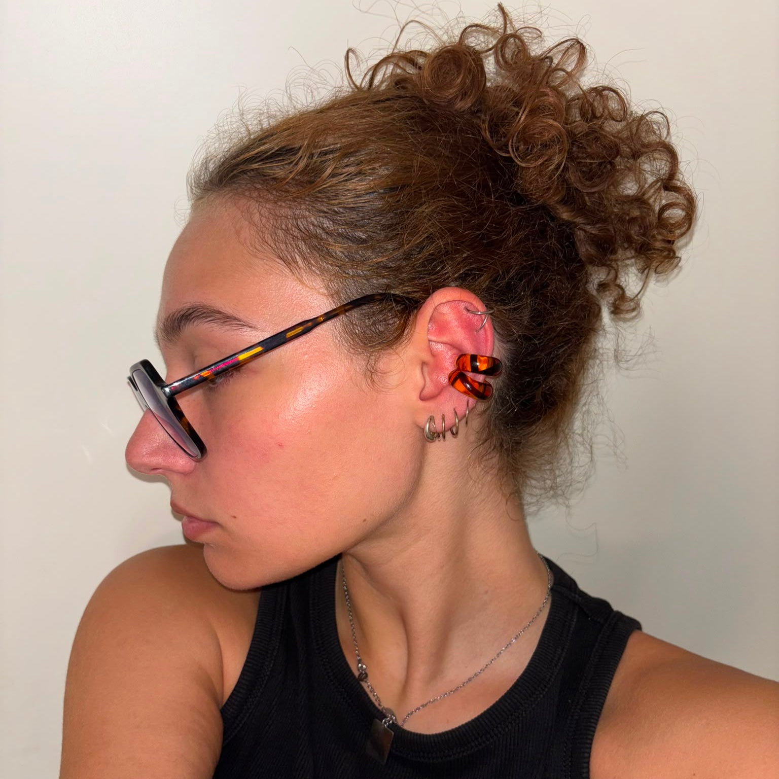 Earcuffs TARTARUGA vetro di Murano