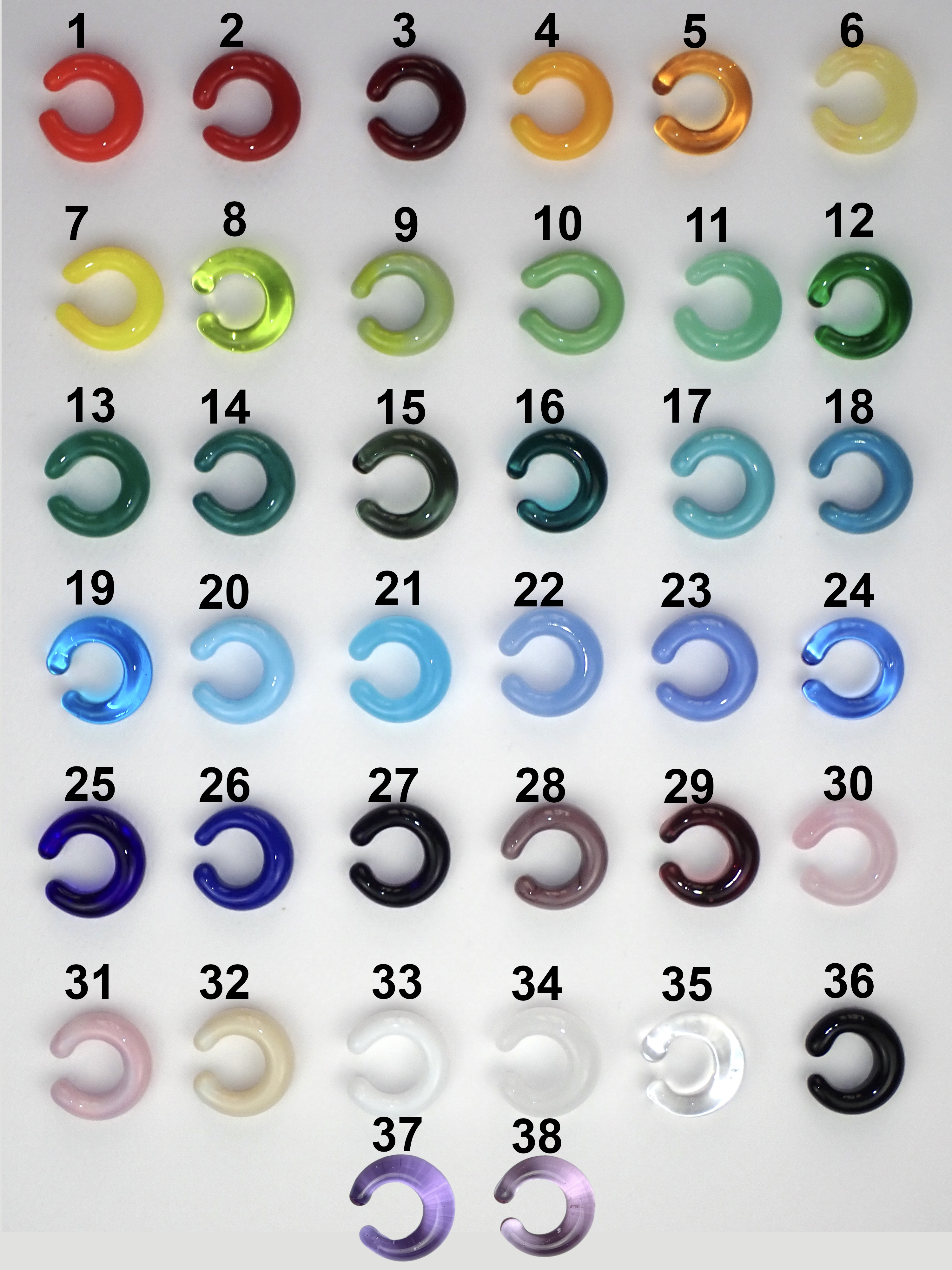 SMALL Earcuffs vetro di Murano