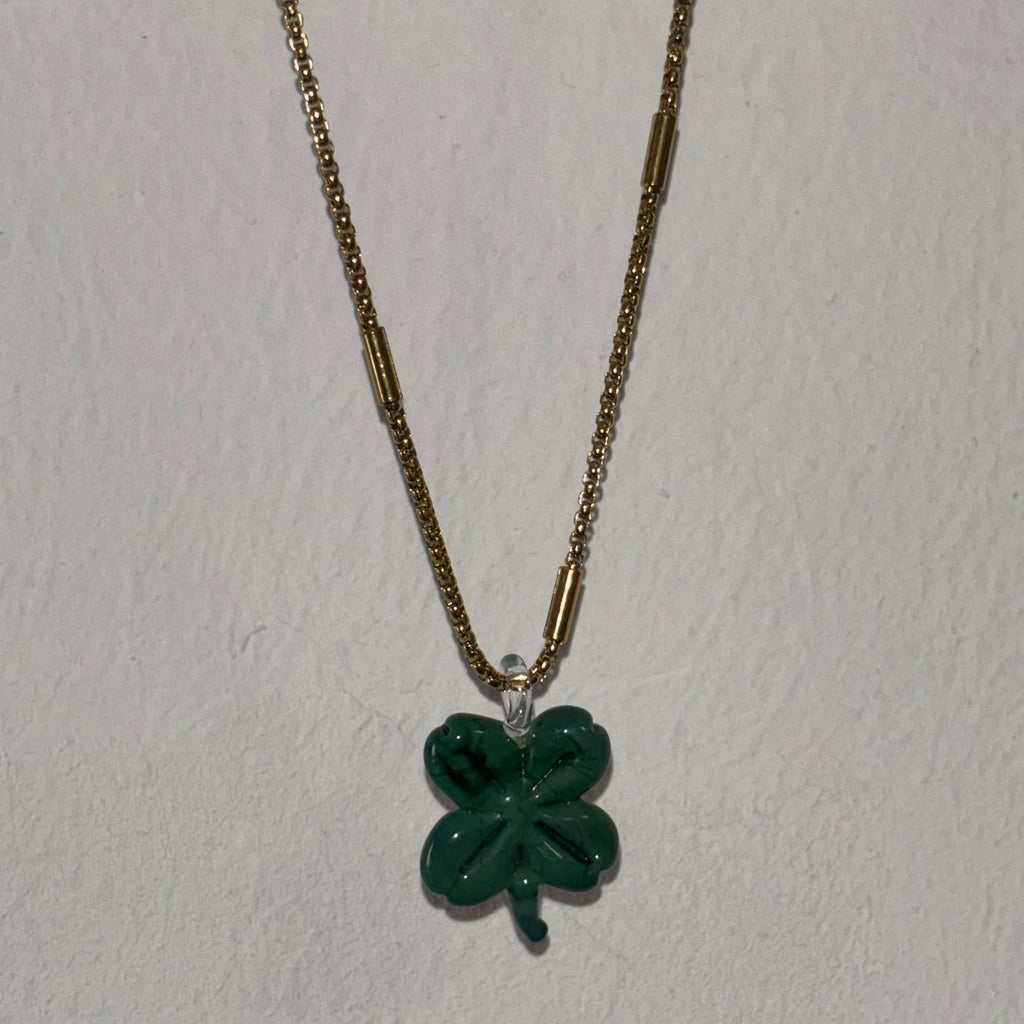 WOW Quadrifoglio charm in vetro di Murano