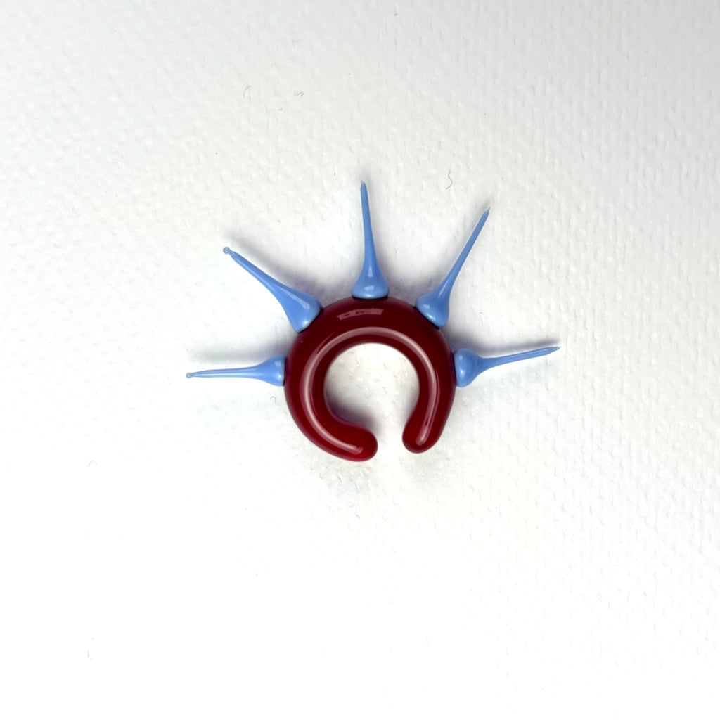 Earcuff Spike in vetro di Murano