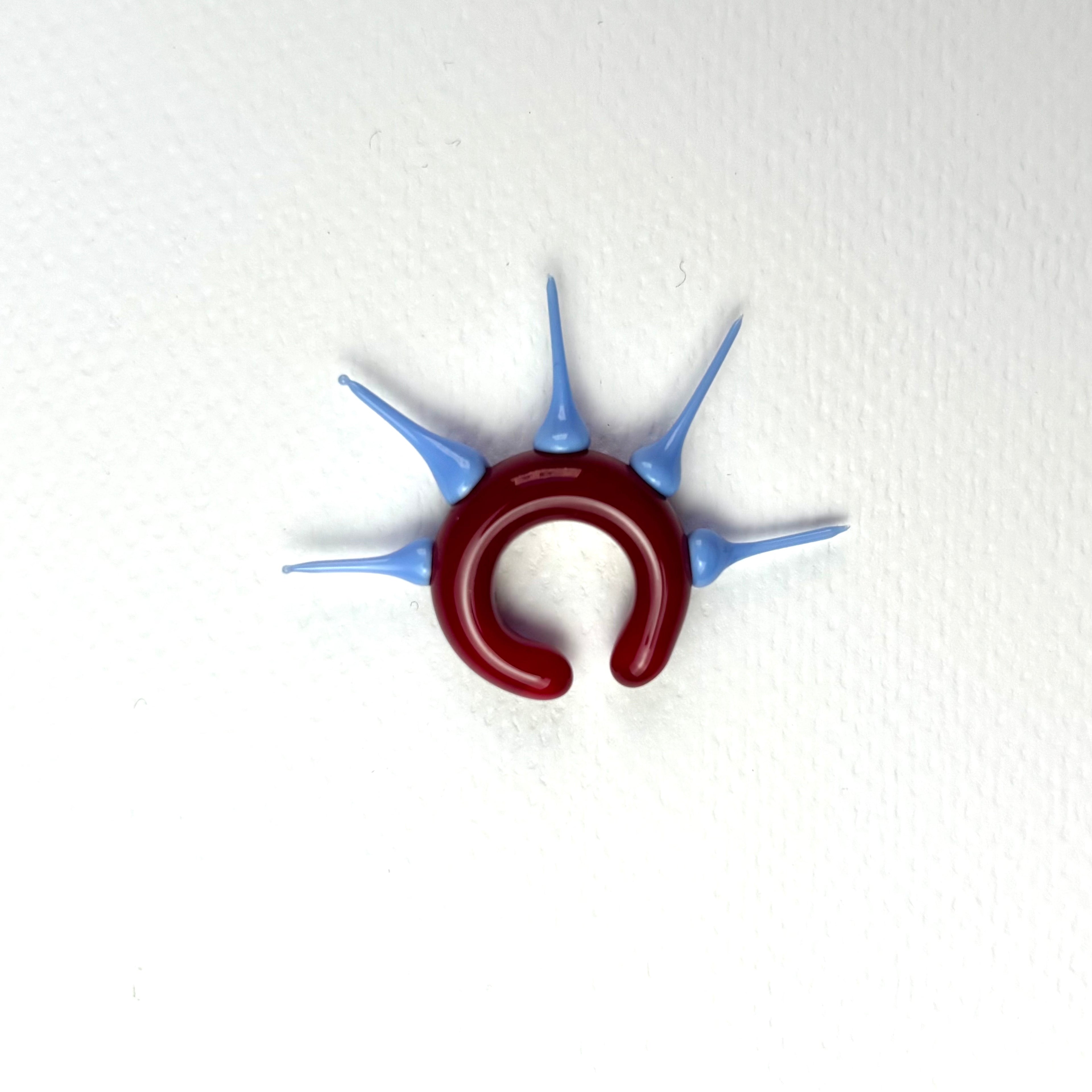 Earcuff Spike in vetro di Murano
