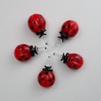 WOW Coccinella charm in vetro di Murano