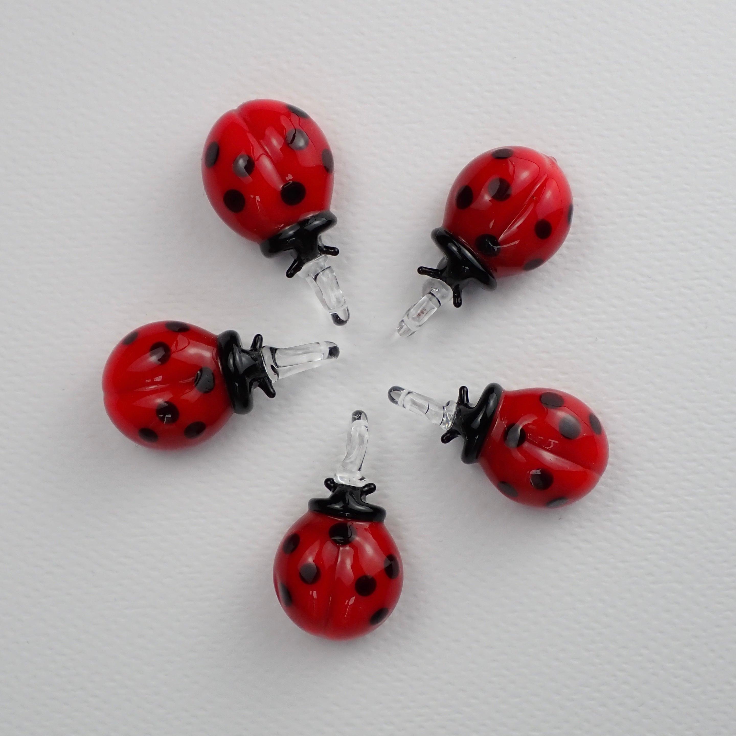 WOW Coccinella charm in vetro di Murano
