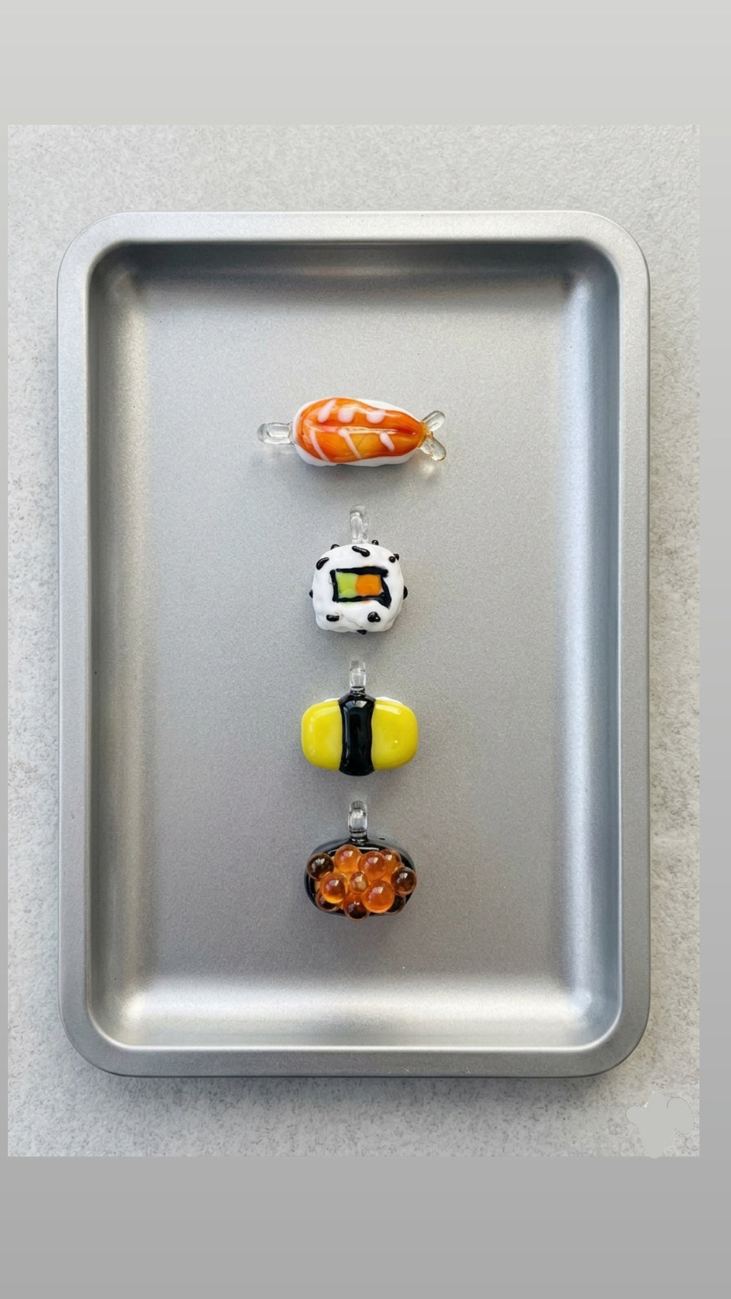 WOW Sushi charm in vetro di Murano