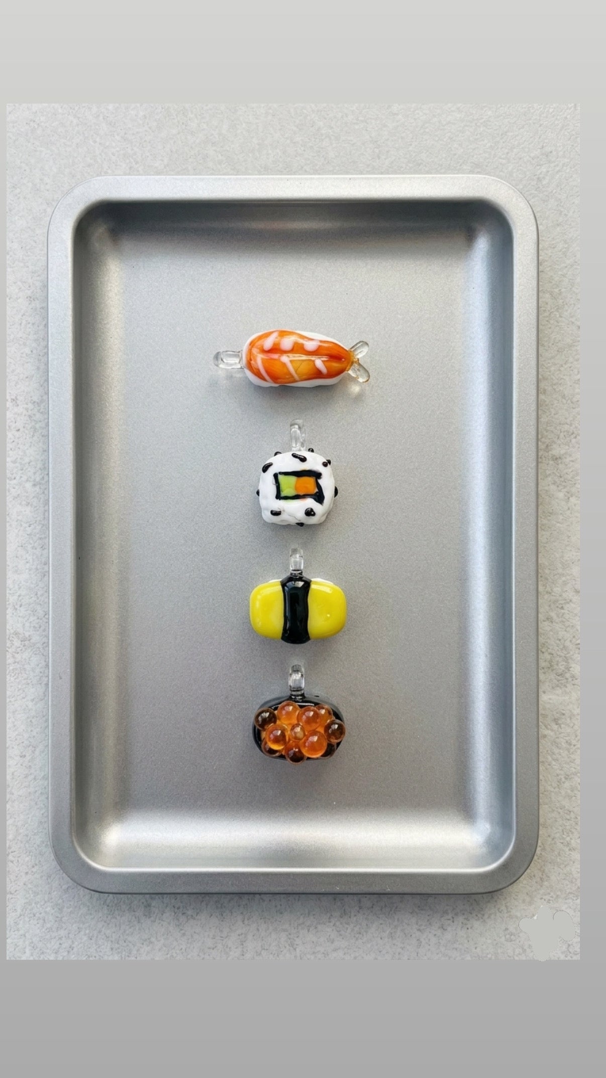 WOW Sushi charm in vetro di Murano