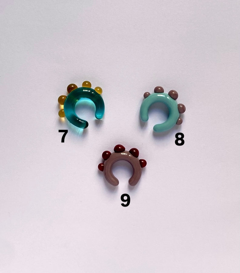 SMALL Earcuffs Babol vetro di Murano