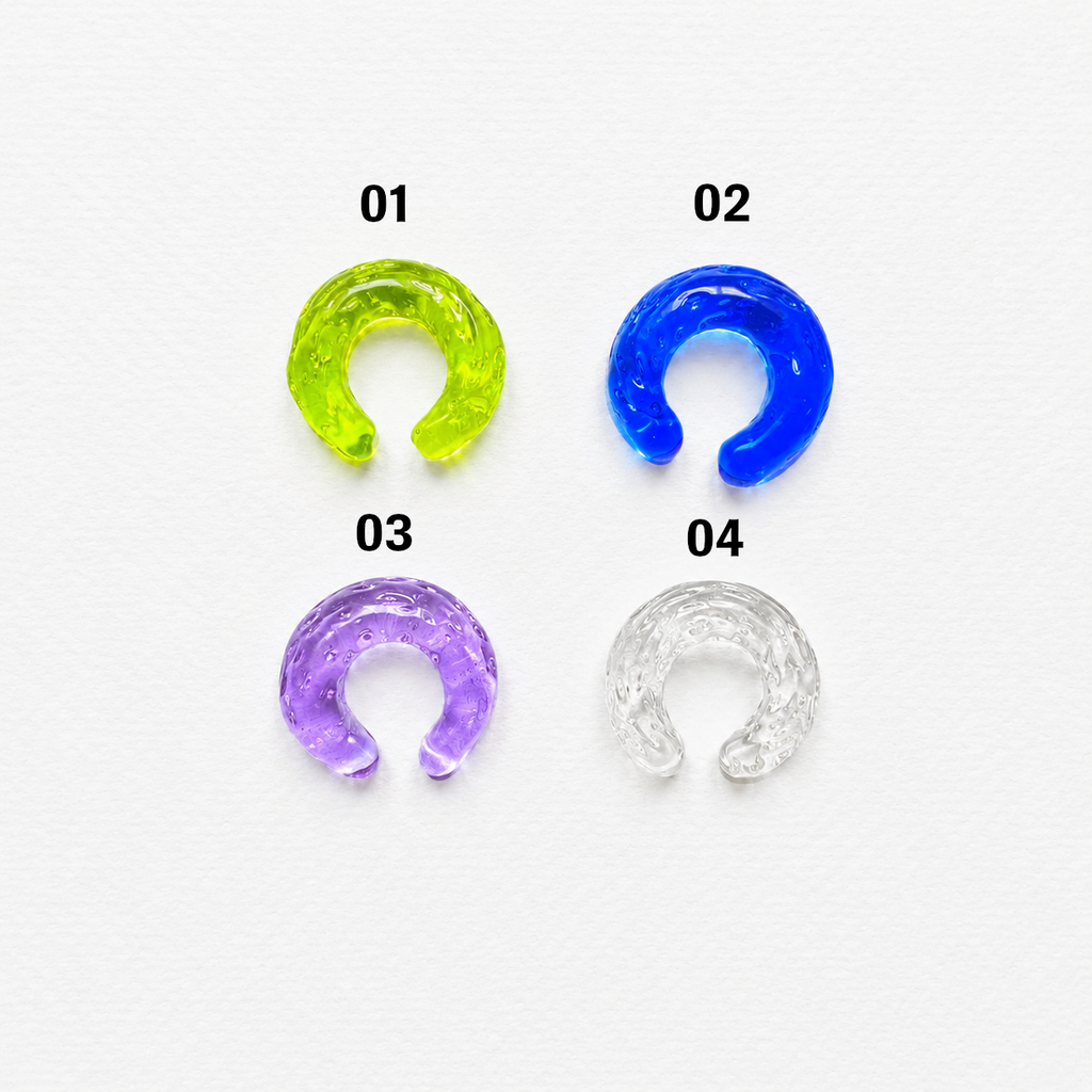 Earcuffs LIQUID vetro di Murano